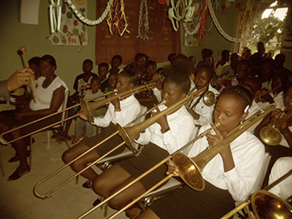 children in band